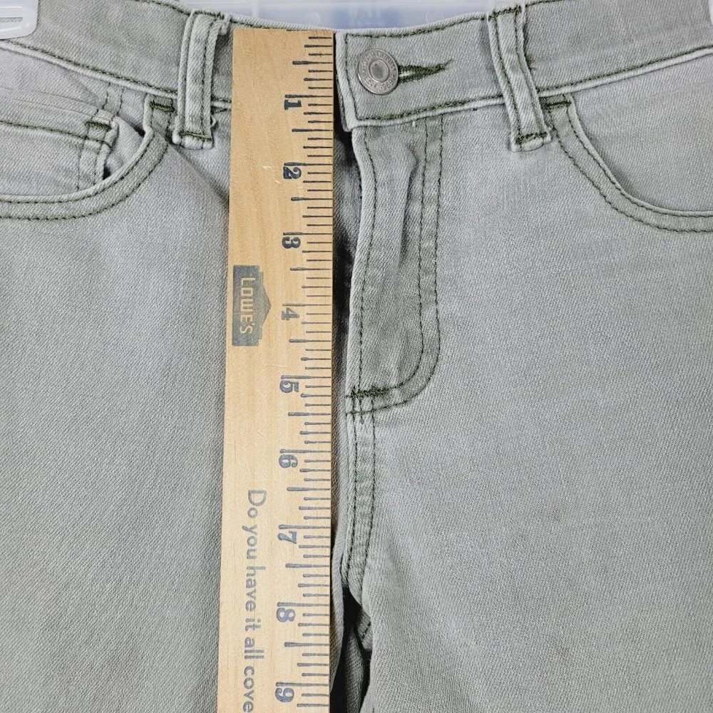 GAP Girls Denim Jeans Stretch Slim Sz 14 Gray Mid Rise Teens Teenager Junior